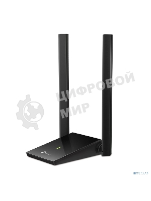 Адаптер TP-Link AC1300Mbps Dual-band High-Gain wireless USB adapter, 867Mbps at 5G and 400Mbps at 2.4G, two high gain antennas, USB 3.0, USB extension cable, support wave 2 MU-MIMO, full compatible with Windows and macOS.
