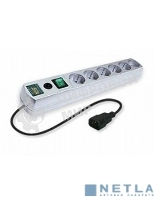 Сетевой фильтр Most RG-U 3 м, 6 розеток, белый, коробка