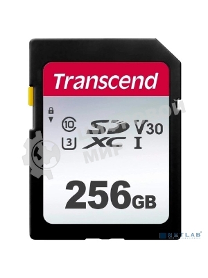 Флеш карта SD 256Gb Transcend SDXC Class 10 UHS-I U3, V30, TLC, Silver