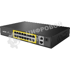 Коммутатор Netis 16PORT 10/100M 16POE+2XGE+SFP P116GH