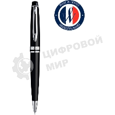 Ручка шариковая Waterman Expert 3 (CWS0951900) Muted Black CT M, синие чернила, подарочная коробка