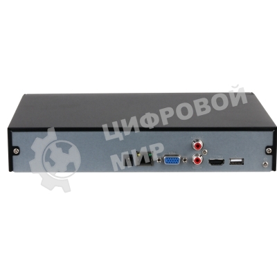 Видеорегистратор 8-канальный IP Dahua 4K и H.265+, ИИ Входящий поток до 80 Мбит/с; сжатие: H.265+, H.265, H.264+, H.264, MJPEG; разрешение записи до 12Мп; накопители: 1 SATA III до 20Тбайт; воспроизвед