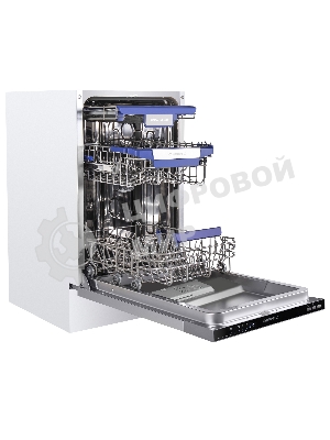 Встраиваемая посудомоечная машина Maunfeld MLP-083I, черный, 44.8 см, 10 компл., 49 дБ, класс A++