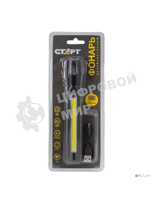 Фонарь СТАРТ (4610116211816) LHE 519-C1 черный 30/120