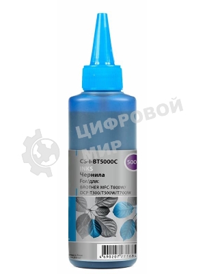Чернила Cactus CS-I-BT5000C голубой 100мл для Brother DCP-T300, DCP-T500W,DCP-T700W, MFC-T800W