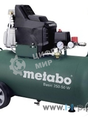 Компрессоры Metabo 250-50 W 601534000 Компрессор масл.1.5кВт,50л, вес 32.5 кг