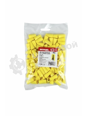 Соединительный изолирующий зажим Rexant СИЗ-4, ø 4,8 мм (1,5-9,5 мм²) желтый