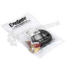 Кабель аудио Exegate EX284947RUS EX-CCV-539-1.5 (3xRCA M/3xRCA M, 1,5м)