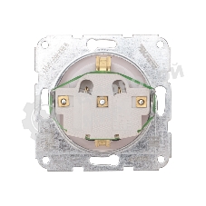 Розетка Kranz 1-ая DEA керамика с/з с/у 16А мех. белый (1/10/120)