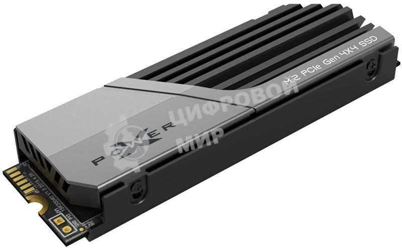 Накопитель SSD SiliconPower XS70, 1Tb, PCIe 4.0 x4, M.2 2280, NVMe, R/W 7300/6000, с радиатором