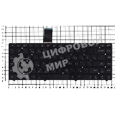 Клавиатура для ноутбука Asus K45A K45DE K45V K45V черная без рамки