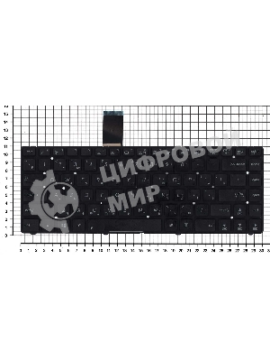 Клавиатура для ноутбука Asus K45A K45DE K45V K45V черная без рамки