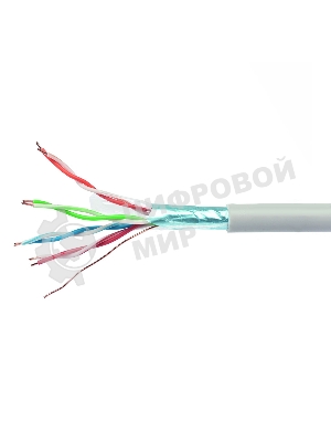 Кабель Cablexpert FPC-5004E-SOL/100, FTP indoor 4x2x0.48, CCA, кат.5е, однож., 100м, box, серый