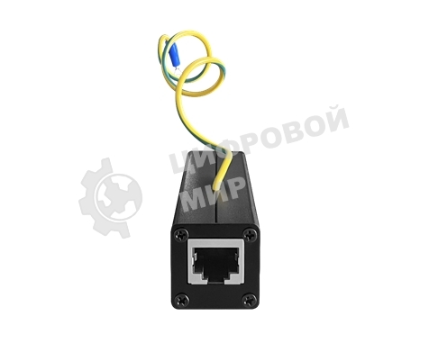 Устройство грозозащиты для локальной вычислительной сети (скорость до 1000 Мбит/с) с защитой линий PoE (af/at, методы A + B, контакты 1/2, 3/6, 4/5, 7/8). Двухступенчатая защита. Максимальное длительное рабочее напряжение (Uс) DC57V. Номинальный ток разряда (8/20 мкс, In) 2,5kA. Суммарный ток разряда (8/20 мкс, Itotal) 10kA. Время отклика 1нс. 1 вход (RJ45-мама), 1 выход (RJ45-мама). Монтаж на DIN-рейку. Размеры (ШхВхГ): 26x93,5x27мм. Рабочая температура: -40…+80°С.