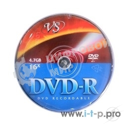 Диск DVD-R VS (PERFEO) 4.7Gb, 16x, Сake Box 50шт.