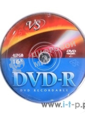 Диск DVD-R VS (PERFEO) 4.7Gb, 16x, Сake Box 50шт.