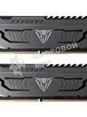 Оперативная память Patriot Viper Steel, DDR4, 32GB (2x16 GB), 3200 MHz, CL16, DIMM, радиатор, черный