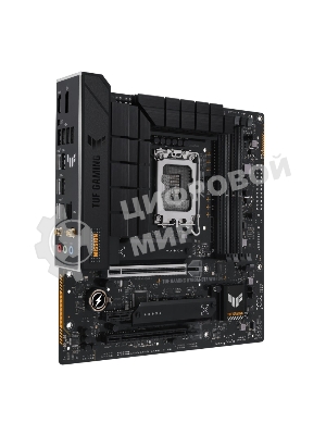 Материнская плата ASUS TUF GAMING B760M-BTF WIFI D4, LGA 1700, Intel B760, 4xDDR4, 4xSATA, 3xM.2, 1xPCIe 5.0 x16, 1xPCIe 4.0 x4, 1xPCIe x1, 1xUSB-A 3.2 Gen 2, 2xUSB-A 3.2 Gen 1, 4xUSB 2.0, 1xUSB-C 3.2 Gen 1, 1xUSB-C 3.2 Gen 2, 1x2.5Gb LAN, 3x3.5 мм, 7.1, 2.5Gb LAN, Wi-Fi 6, Bluetooth 5.2, mATX