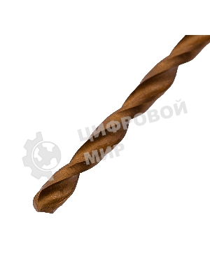 Сверло по металлу Matrix, 3,5 мм, HSS, нитридтитановое покрытие, цилиндрический хвостовик