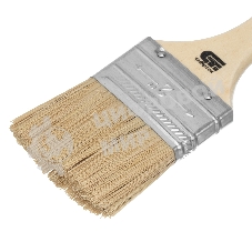 Кисть Сибртех плоская 50 мм, натуральная щетина, деревянная рукоятка