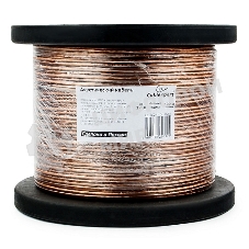 Акустический кабель Cablexpert CC-TC2x1,0-100M, прозрачный, 100 м, на катушке