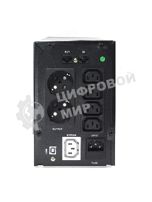 Источник бесперебойного питания CROWN Line Intractive CMU-SP800 COMBO USB 800VA\480W, корпус металл, 1x12V/9AH, розетки 4*IEC + 2*EURO+1*IEC bybass, трансформатор AVR 140-290V, съемный кабель 1.2 м, порт RJ11/45, порт USB, защита: от перегрузки, от КЗ, от скачков напряжения