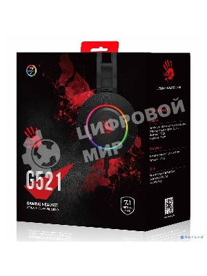 Гарнитура Bloody G521 белый, проводная, подсветка