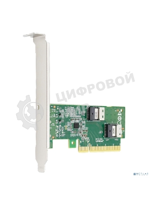 Адаптер для SSD PCIe x8 to Two SlimSAS SFF-8654 4i Adapter