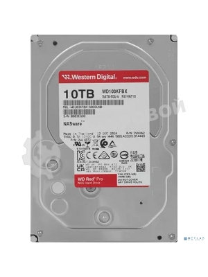 Жесткий диск Western Digital SATA-III 10Tb WD103KFBX Red Pro (7200rpm) 512Mb 3.5