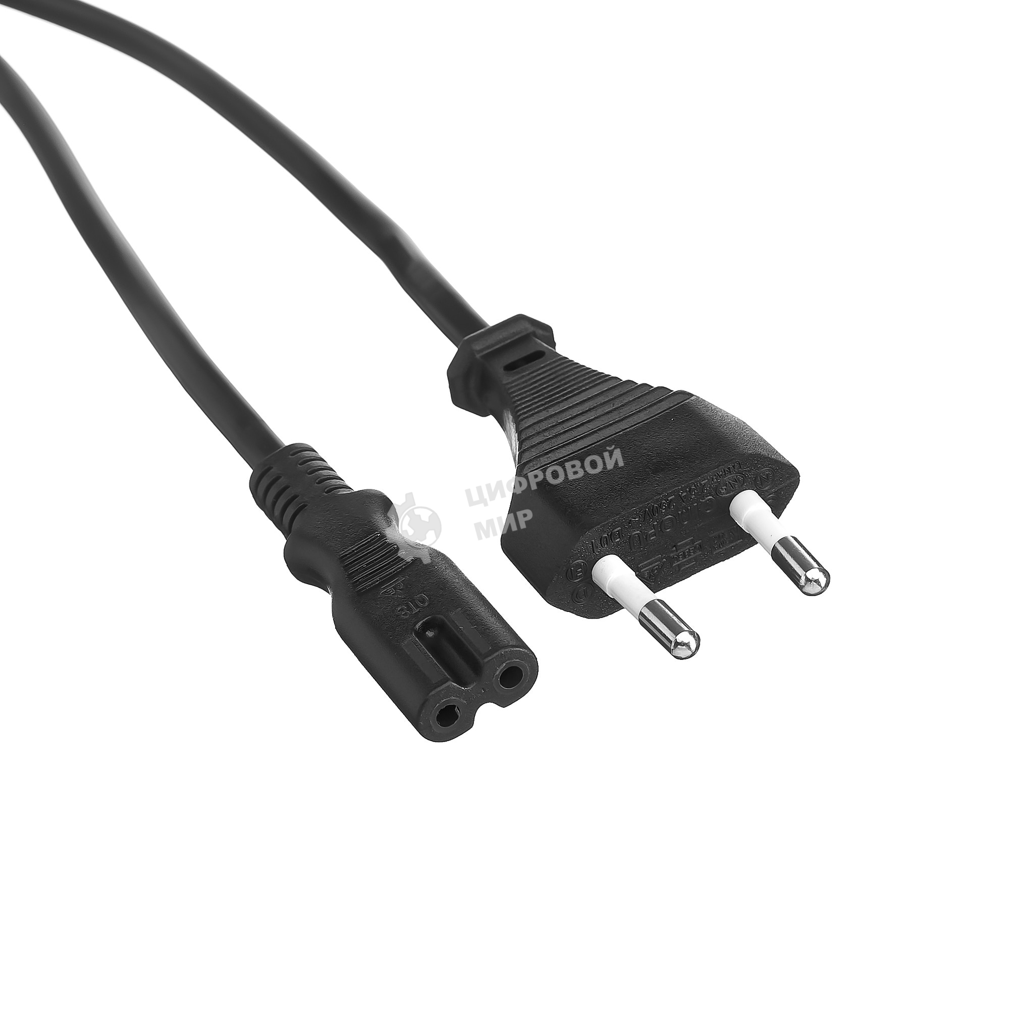 Кабель питания ноутбуков, аудио/видео ExeGate Power PCN-3P (CEE7/16->С7) VDE-250V-2*0.5-CU, 6A, 3м