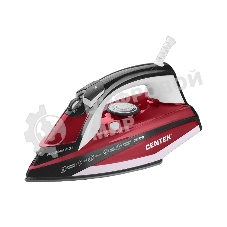 Утюг Centek CT-2344 красный, 2400 Вт, 45 г/мин, 145 г/мин, 320 мл