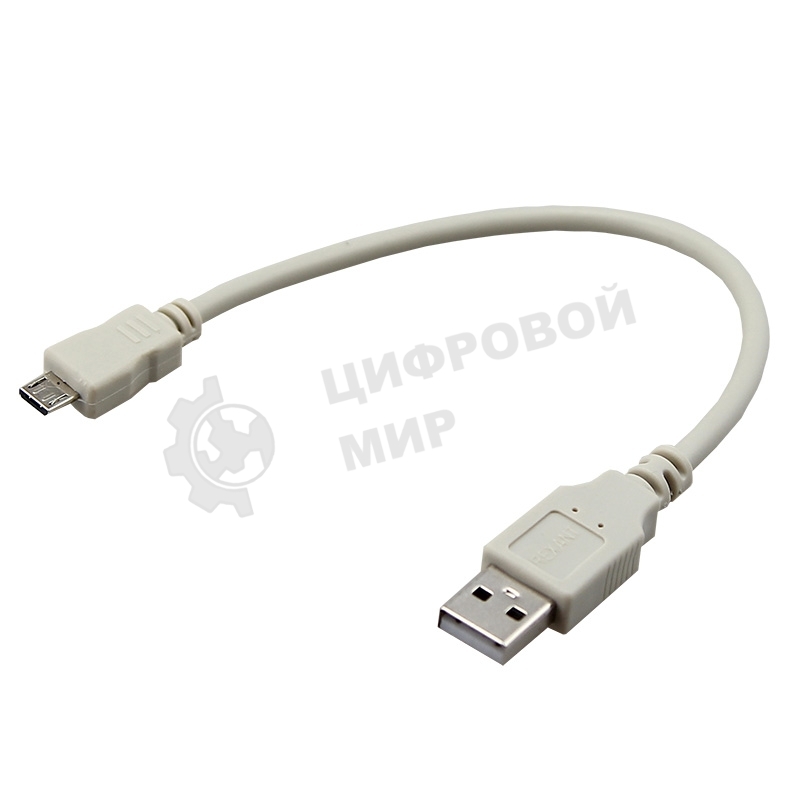 Кабель Rexant micro USB (male) - USB-A (male) 0.2M