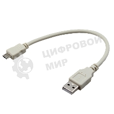 Кабель Rexant micro USB (male) - USB-A (male) 0.2M