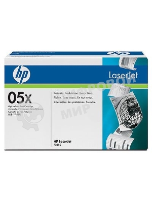 Картридж лазерный HP CE505X черный для LJ P2055 6500 стр.