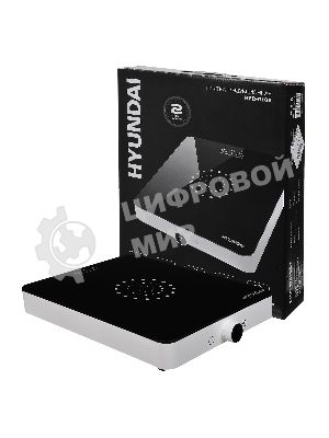 Плита настольная электрическая Hyundai HYC-0105 белый стеклокерамика