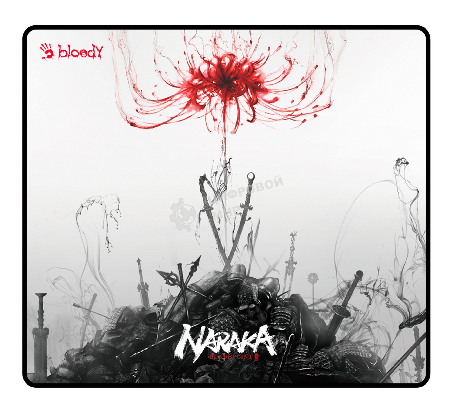 Коврик для мыши A4Tech Bloody BP-45 Naraka белый/рисунок 450x400x3мм