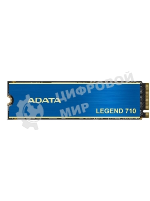 Накопитель SSD ADATA LEGEND 710, 512Gb, PCIe 3.0 x4, M.2 2280, NVMe, R/W 2400/1600, с радиатором