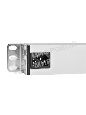 Блок розеток Rem-10 без шнура с фил. и инд., 10 IEC 60320 C13, вход IEC 60320 C14, 10A, алюм., 19