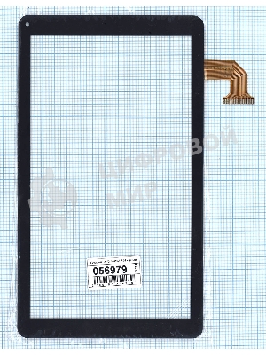 Сенсорное стекло (тачскрин) FX-10.1-0092A-F-02, черное