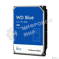 Жесткий диск Western Digital SATA 4Tb 6Gb/S 256MB BLUE WD40EZAX