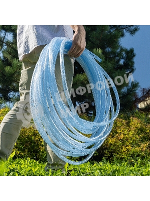 Шланг поливочный Palisad прозрачный армированный 3-х слойный, 1/2