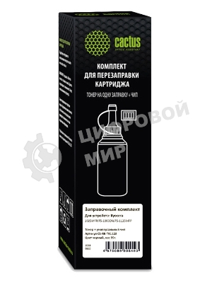Тонер Cactus CS-RK-TK1120 черный флакон 95гр. (в компл.:чип) для принтера Kyocera FS-1025/1060/1125