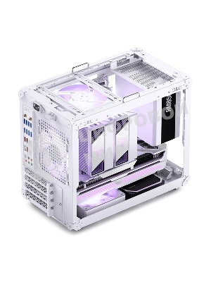 Компьютерный корпус без блока питания JONSBO C6 MAX Handle, Mini-Tower, TG, no fan, 1xUSB-A 3.0 + 1xUSB-C 3.1, mATX, mITX белый