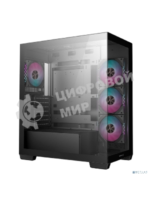 Компьютерный корпус Deepcool CG580 4F черный без БП ATX 6x120мм 3x140мм 2xUSB 3.0 audio bott PSU
