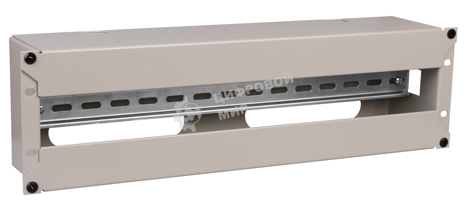 Панель электрораспределительная ITK 3U с DIN-рейкой серая