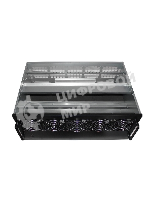 Корпус для майнинга ExeGate EX270772RUS Pro 13-430 (без БП, 2хUSB, 5хfan 120мм, места под: 13 видеокарт, 2 БП)