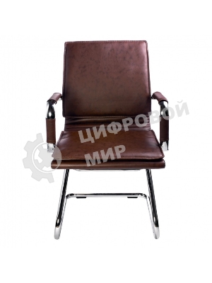 Кресло Бюрократ CH-993-Low-V/Brown коричневый, экокожа, 120 кг, механизм качания, низкая спинка