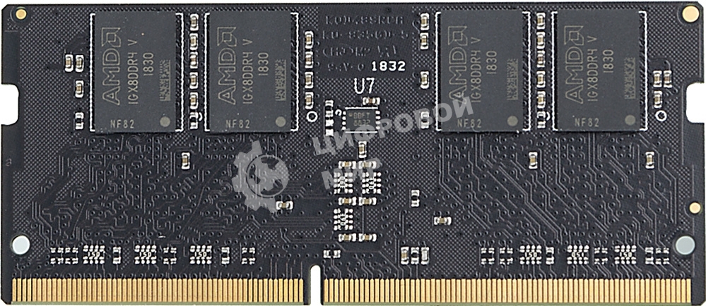 Оперативная память AMD Radeon R7, DDR4, 8GB (1x8GB), 2400MHz, CL16, SO-DIMM, OEM
