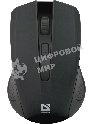 Мышь беспроводная Defender Accura MM-935 черный, 1600 dpi, радиоканал, USB, кнопки - 4