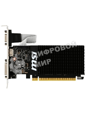 Видеокарта MSI PCI-E GT 710 2GD3H LP nVidia GeForce GT 710 2048Mb 64bit DDR3 954/1600 DVIx1/HDMIx1/CRTx1/HDCP Ret low profile